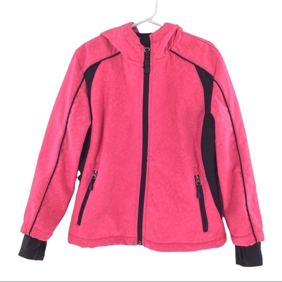 Suozu Girl’s Pink and Black Muted Animal Print Coat - Picture 1 of 14